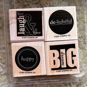 Stampin' Up! It’s All Good wooden Rubber Stamps